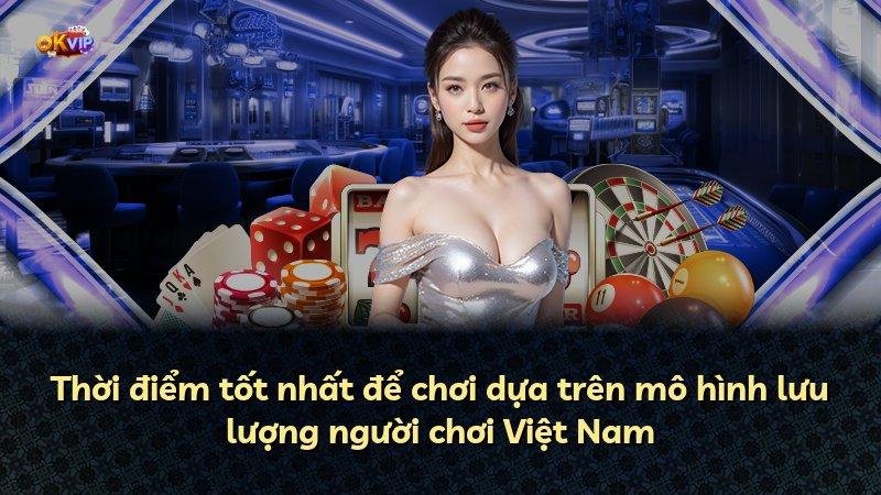 Thời điểm tốt nhất để chơi dựa trên mô hình lưu lượng người chơi Việt Nam