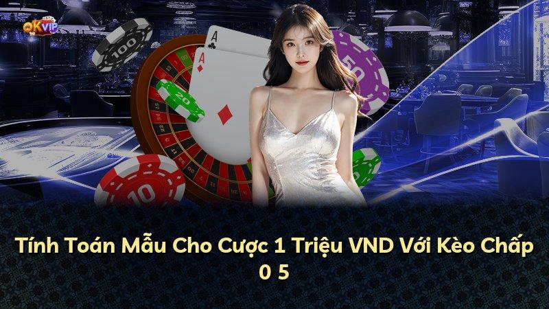 Tính Toán Mẫu Cho Cược 1 Triệu VND Với Kèo Chấp 0 5